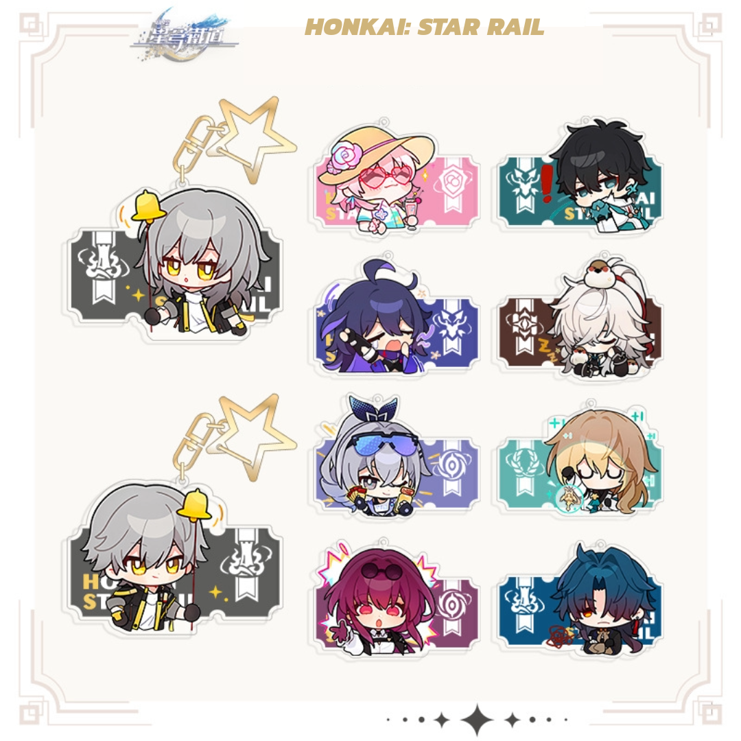 [Honkai: Star Rail] Character Keychain Pendant - Chibi & Emoji