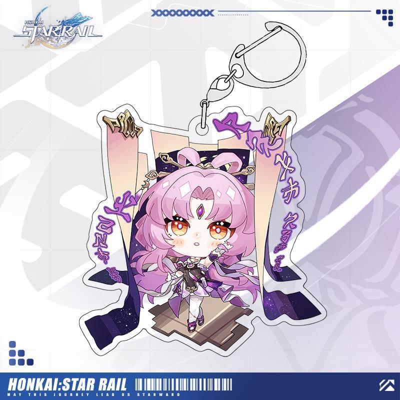 [Honkai Star Rail] Character Acrylic Double-Sided Layered Keychain - Chibi Splash Art Edition