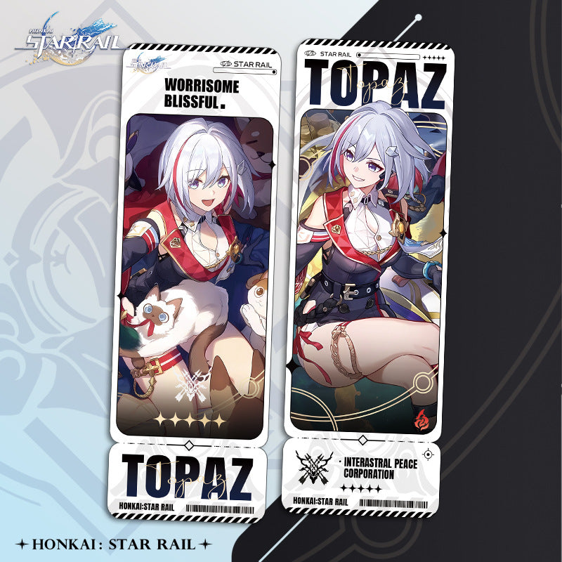 [Honkai: Star Rail] Characters Bookmarks - Astral Express Ticket Edition